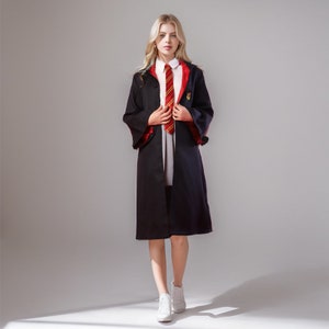 Hermione Granger Cosplay Costume Robe Shawl Tie Scarf Wand Glasses  Gryffindor Skirt Sweater Halloween Harryy Potter Costume - AliExpress