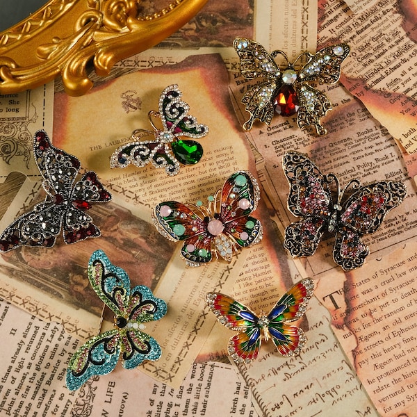 Broche de mariposa Pin vintage Un clásico atemporal: un regalo único y personal que durará muchos años