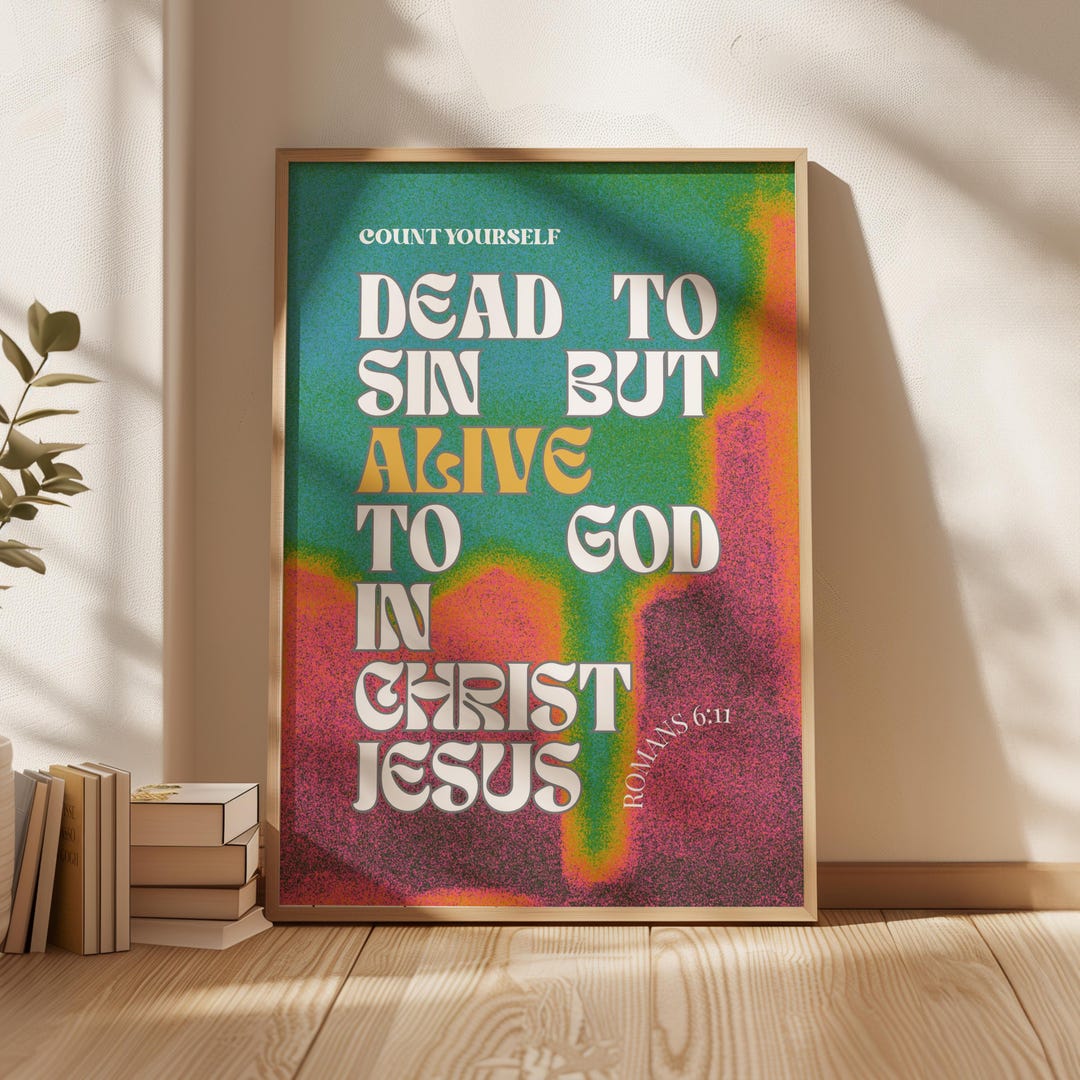 Retro Christian Wall Art Digital Download Inspirational Wall Decor ...