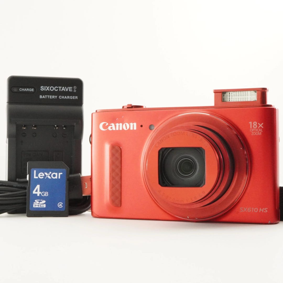 デジタルカメラ Canon PowerShot SX610HS RED Canon PowerShot SX610 HS SX610HS W. 18x Zoom Lens Wine Red