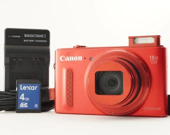 Canon Powershot SX610 HS Red With 4GB Sdhc Card Digital Camera