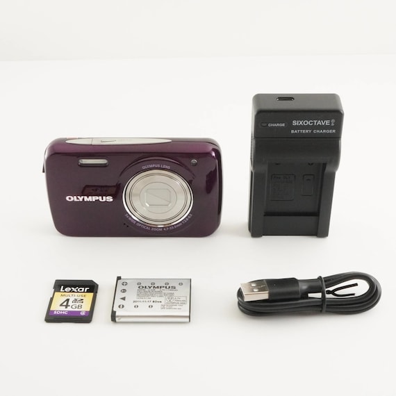 OLYMPUS VH-210 Purple With 4GB Sdhc Card Compact Digital Camera