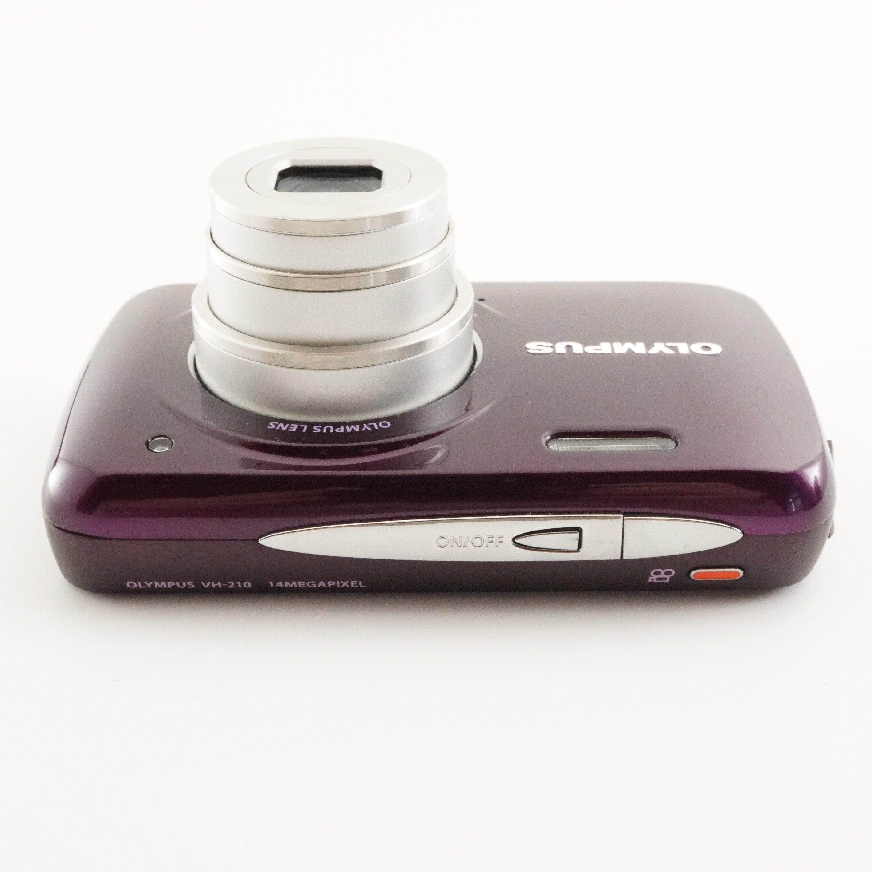 OLYMPUS オリンパス VH-210 デジタルカメラ パープル 美品】OLYMPUS オリンパスVH-210 14MEGAPIXEL パープル