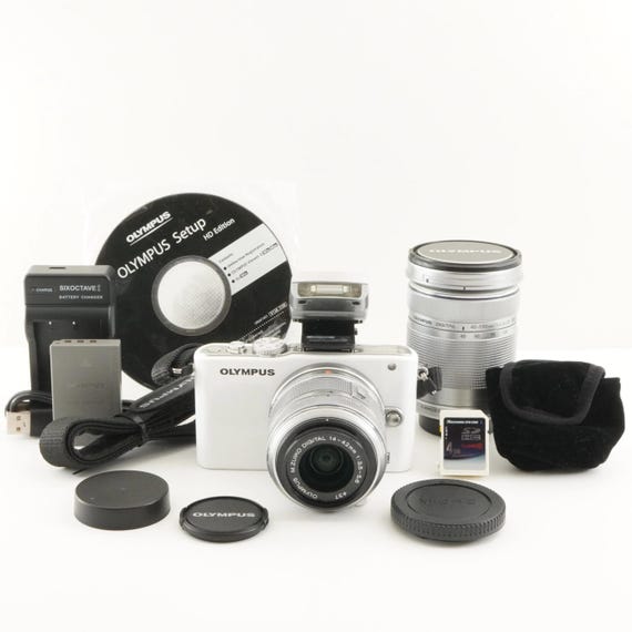 OLYMPUS PEN Lite E-PL3 ホワイト [3,500枚撮影] + 14-42 mm + 40-150
