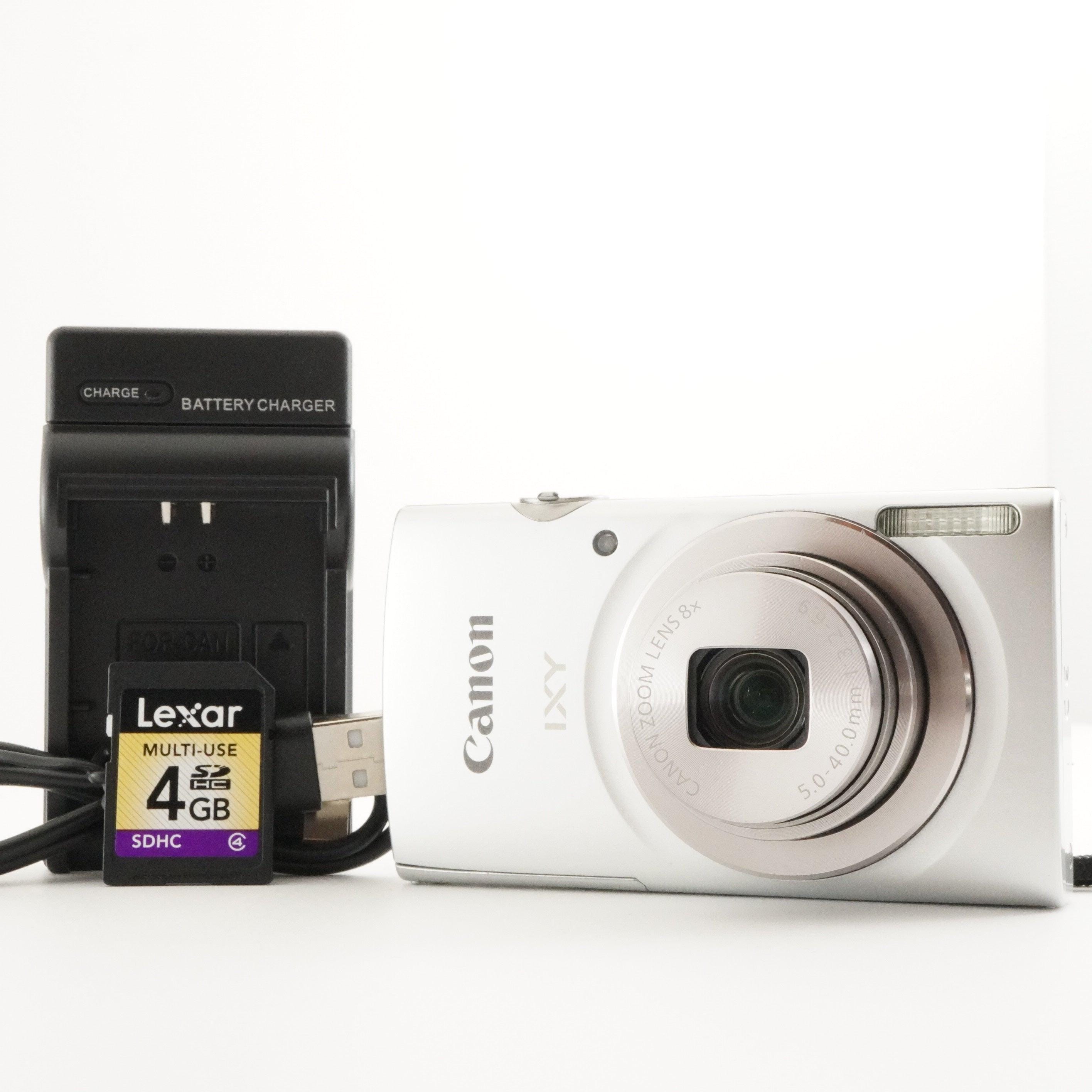 Canon IXY 180 Silver With 4GB SDHC Card Compact Digital