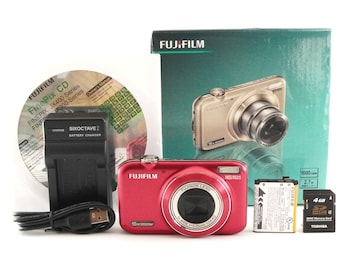 FUJIFILM Finepix JX400 Red in Box With 4GB Sdhc Card From