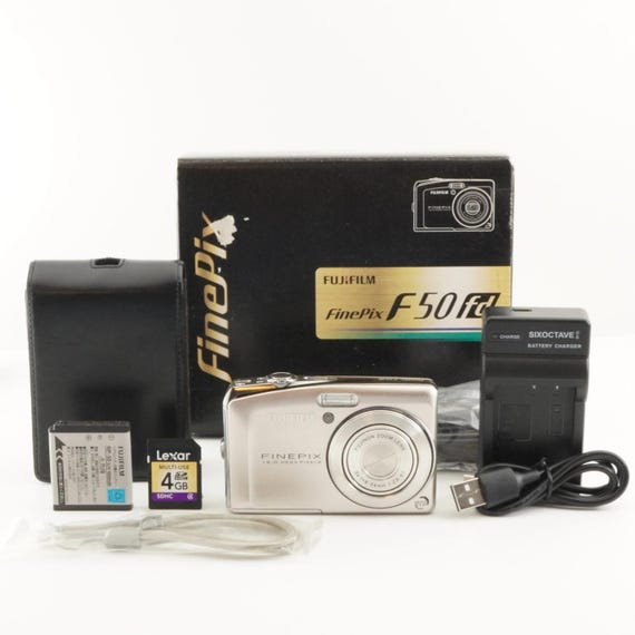 FUJIFILM Finepix F50fd Silver in Box With 4GB SDHC Card From