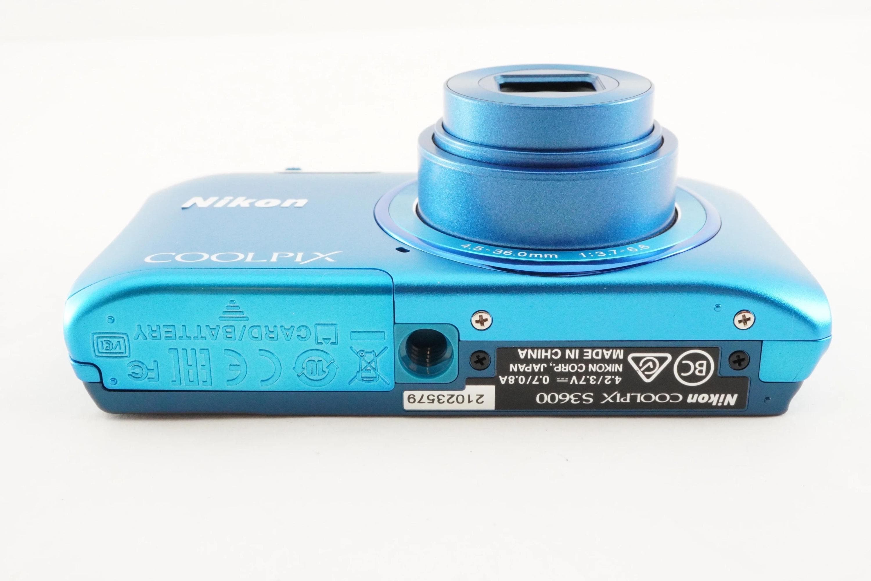 NikonCoolpix S3600 Blue 20.1MP 8x Zoom Nikon S3600 - Etsy 【公式通販】