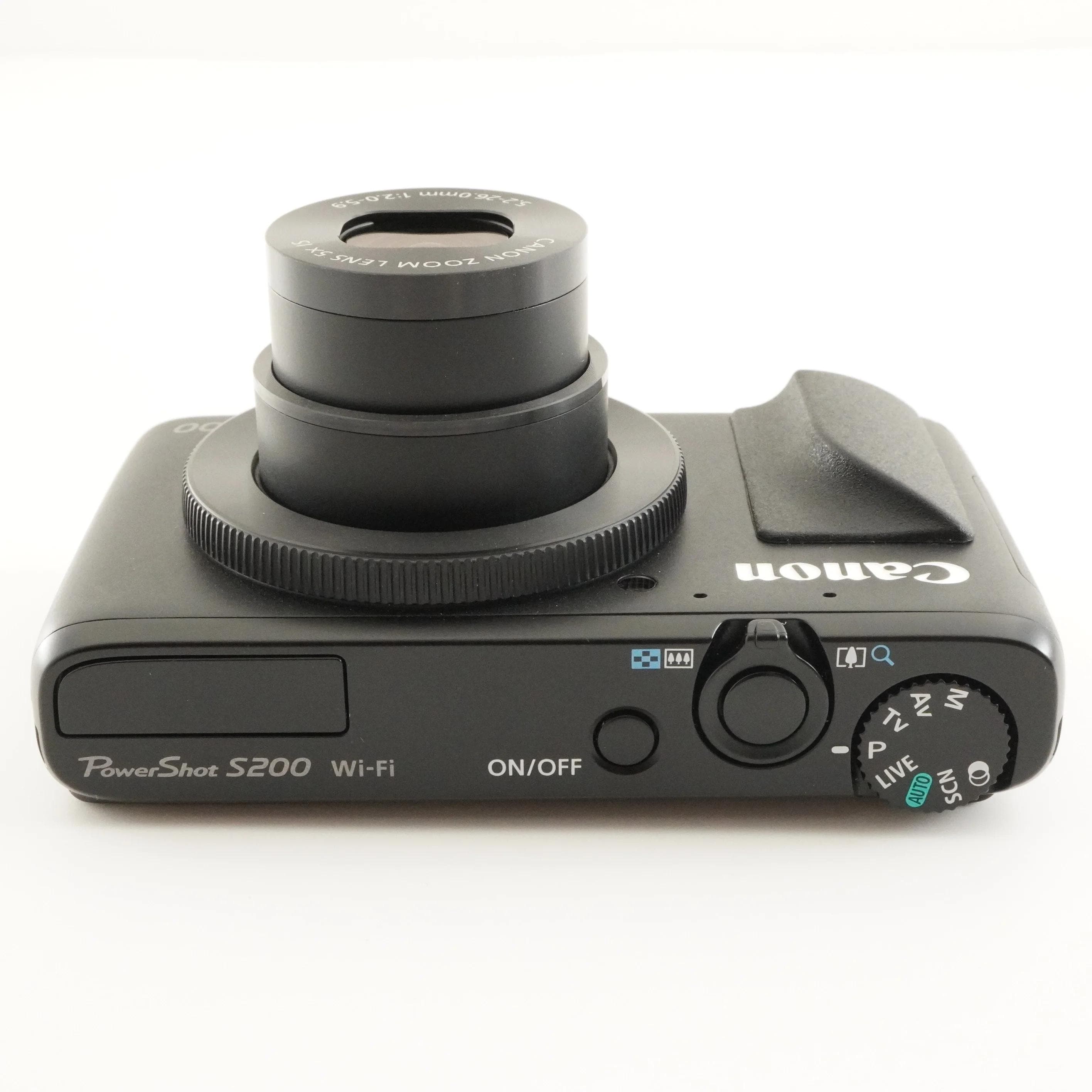 Canon Powershot S200 Black With 4GB SDHC Card Digital Camera From 