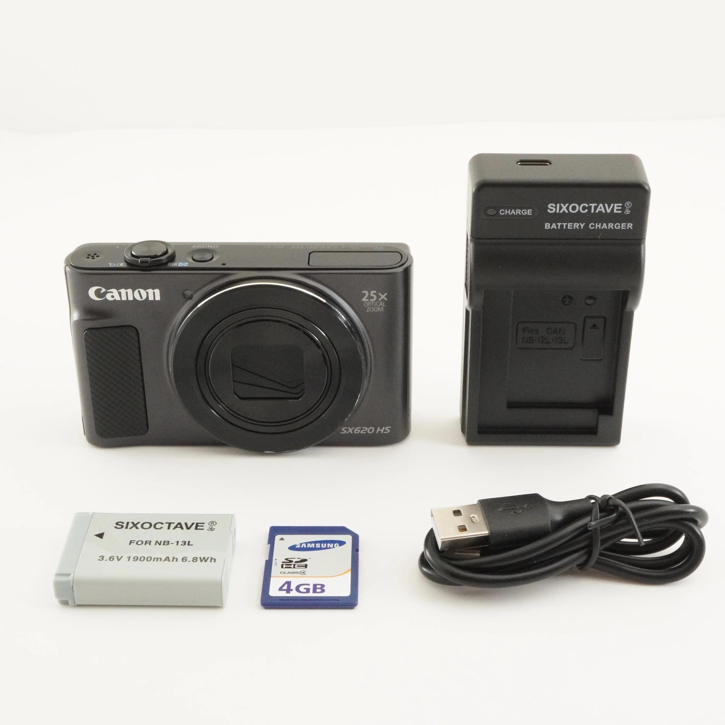 Canon PowerShot SX620 HS ブラック 4GB SDHCカード付き 日本製 #7204