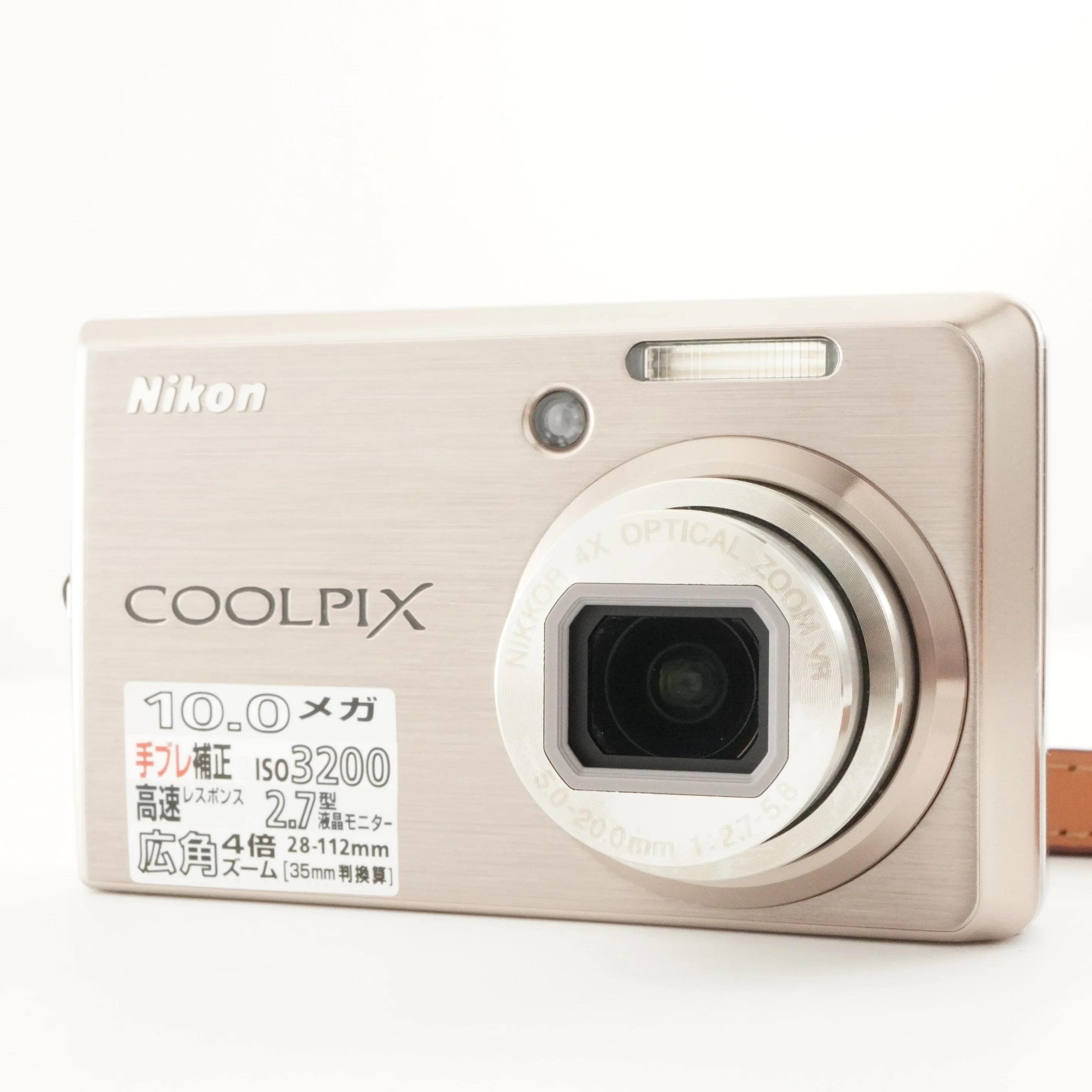 Nikon COOLPIX S600 Pink Gold in Box With 4GB Sdhc Card From