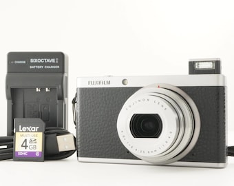 FUJIFILM XF1 Black With 4GB Sdhc Card Digital Camera from Japan #7196