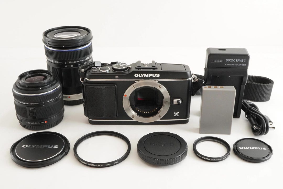 Buy OLYMPUS PEN E-p3 Black [S/C 10,378] + M.zuiko 14-42mm 40-150mm