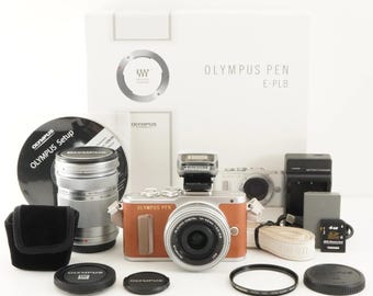9,658 Shots / OLYMPUS PEN E-PL8 Brown +14-42mm40-150mm In Box from Japan #11846