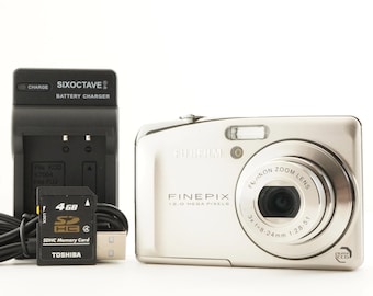 FUJIFILM FINEPIX F50fd Silver + 4GB Sdhc Card Digital Camera from Japan #11687