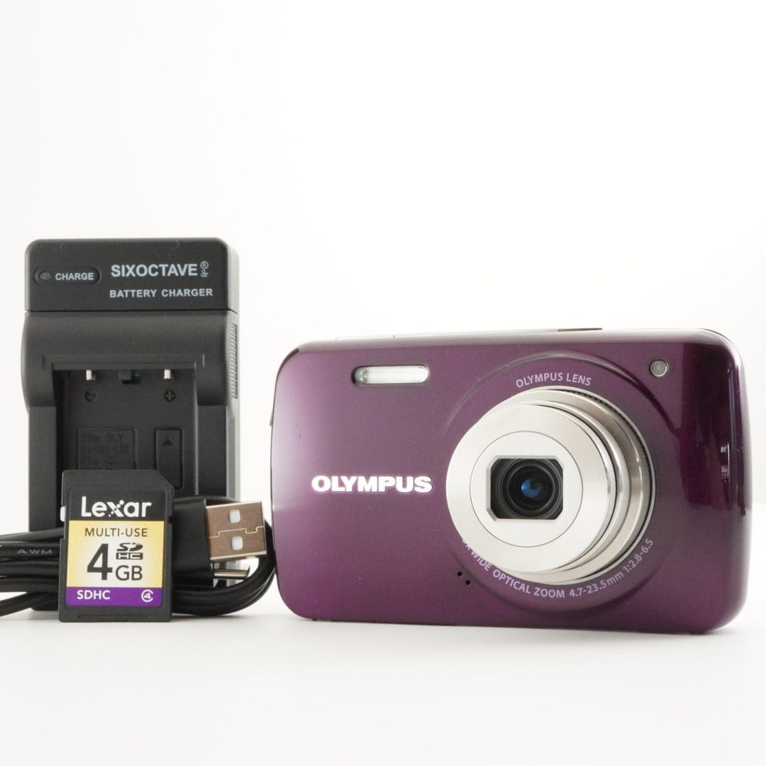 OLYMPUS VH-210 Purple With 4GB Sdhc Card Compact Digital Camera