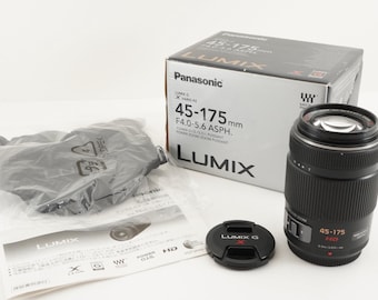 Panasonic LUMIX G X Vario Pz 45-175 mm F4-5.6 Asph. Lente na caixa