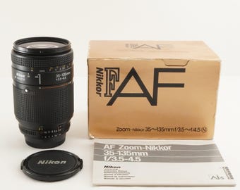 Nikon AF NIKKOR 35-135mm F3.5-4.5 in Box Af Zoom Lens From Japan