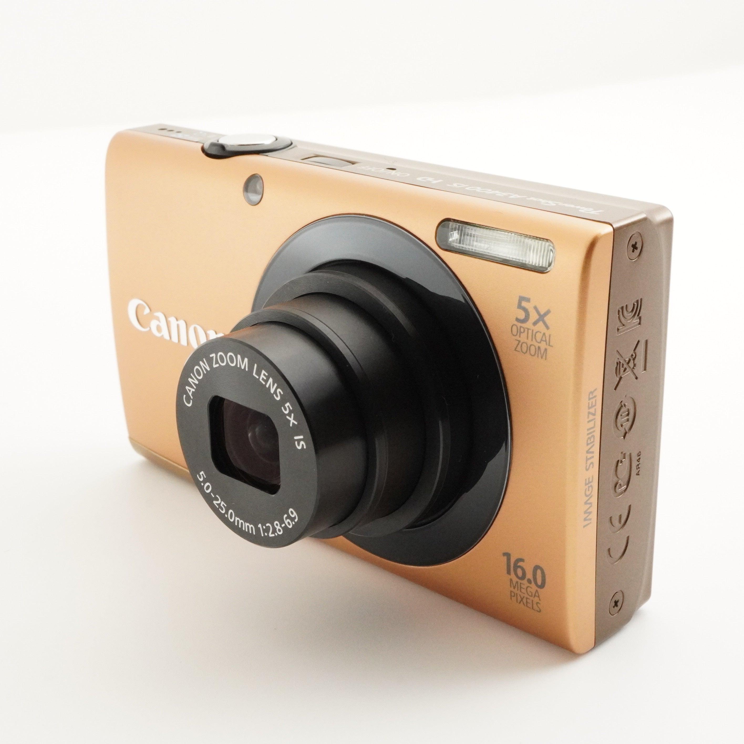 Canon Powershot A3400 IS Gold in Box With 4GB Sdhc Card From Japan