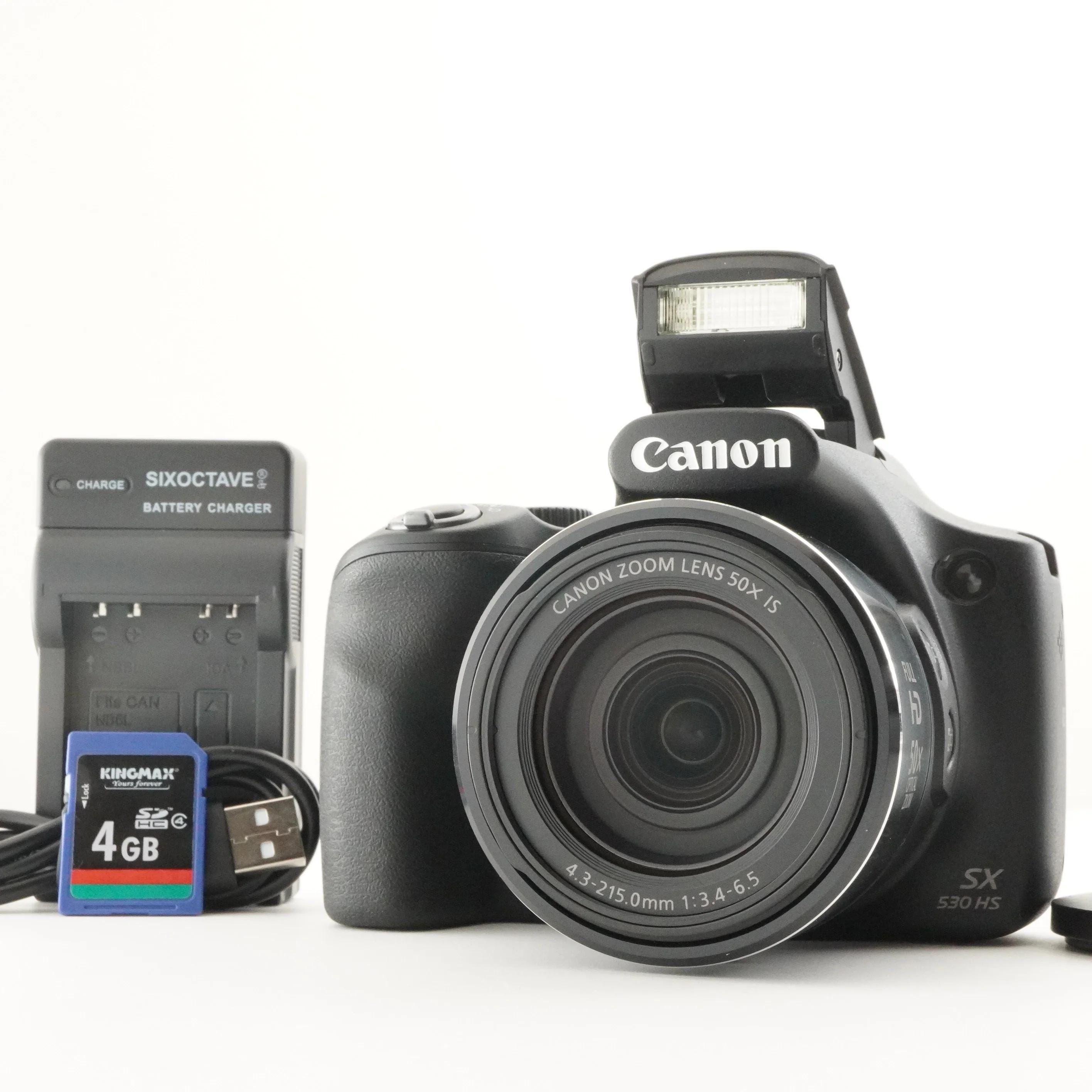 Canon Powershot SX530 HS Black + 4GB Sdhc Card Digital