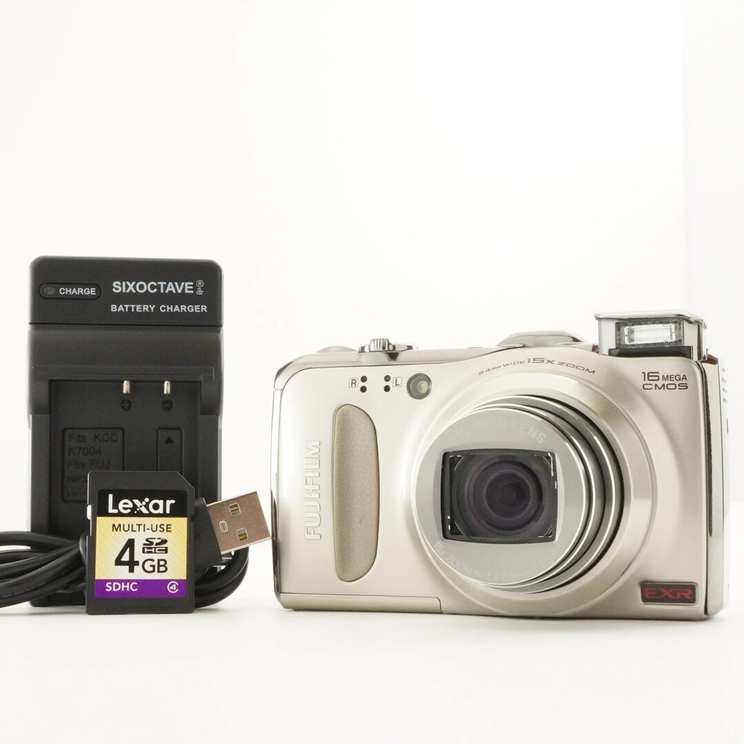 FUJIFILM Finepix F550 EXR Gold With 4gb Sdhc Card From Japan