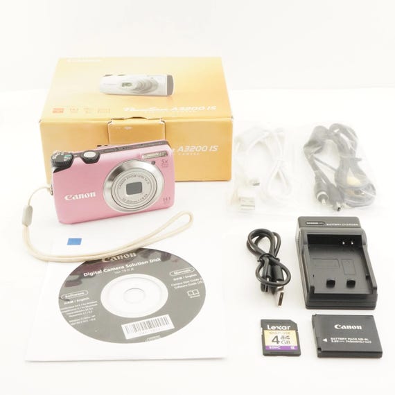 Buy Canon Powershot A3200 IS Pink in Box +4GB Sdcard Digital