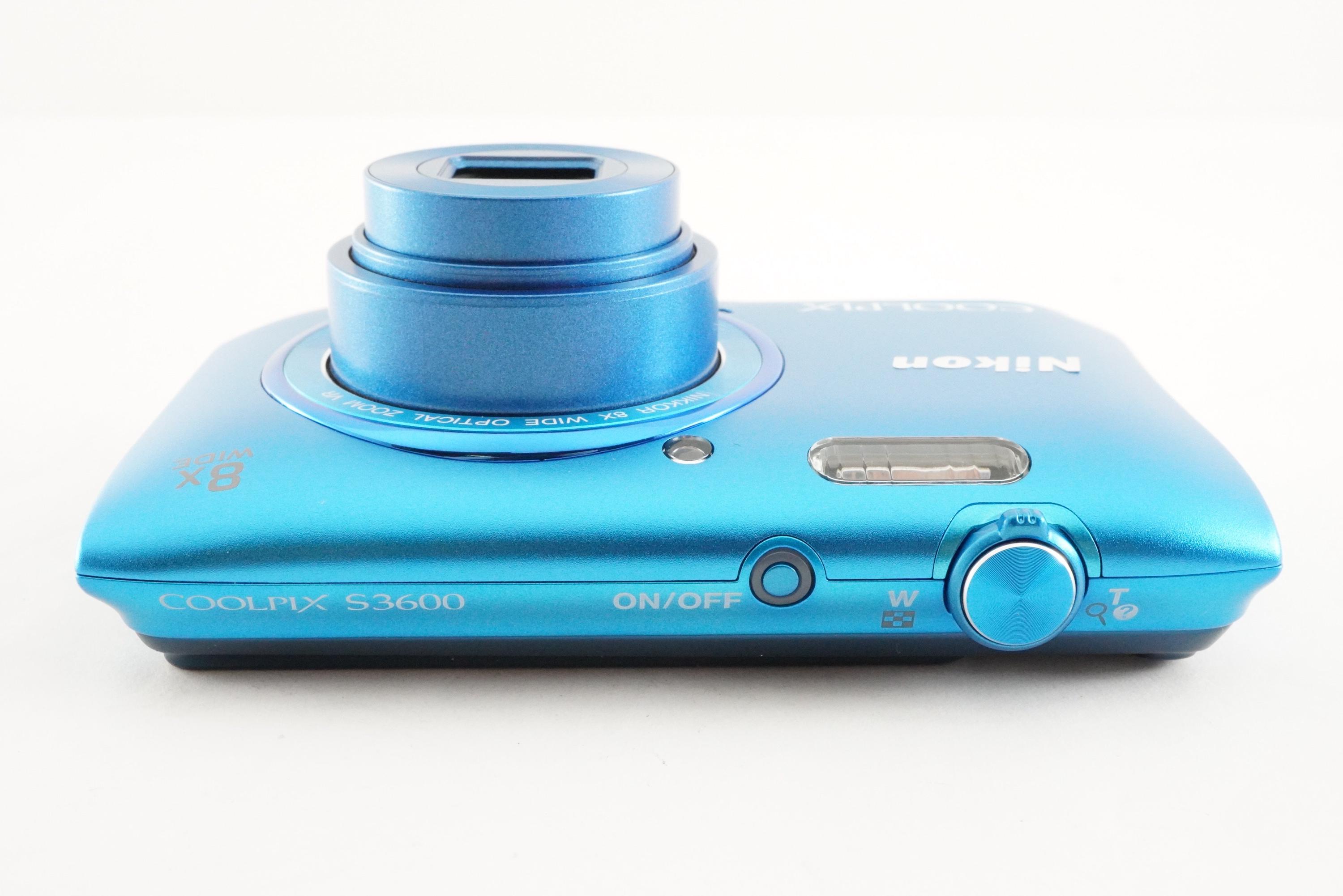 Nikon COOLPIX S3600 Blue in Box + 4GB Sdhc Card Digital