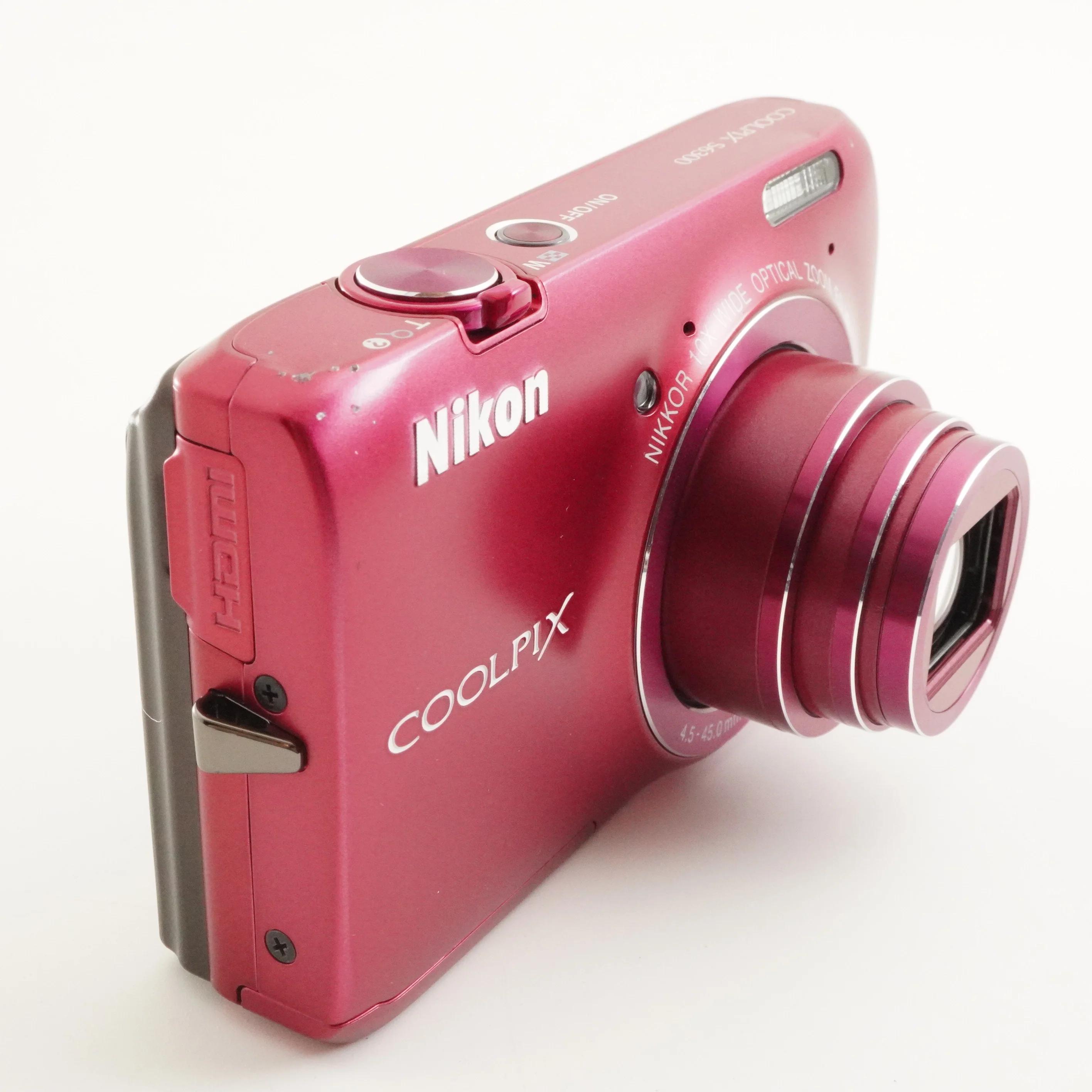 Nikon COOLPIX S6300 Pink With 4GB Sdhc Card Digital Camera From