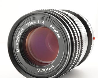 【美品】Minolta M-ROKKOR 90mm f4 ドイツ #A14 MINOLTA M-ROKKOR 90mm F4 for Leica M Mf Prime Lens From