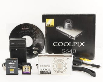 Nikon COOLPIX S640 シルバー 箱入り + 4GB SDHCカード付き デジタル
