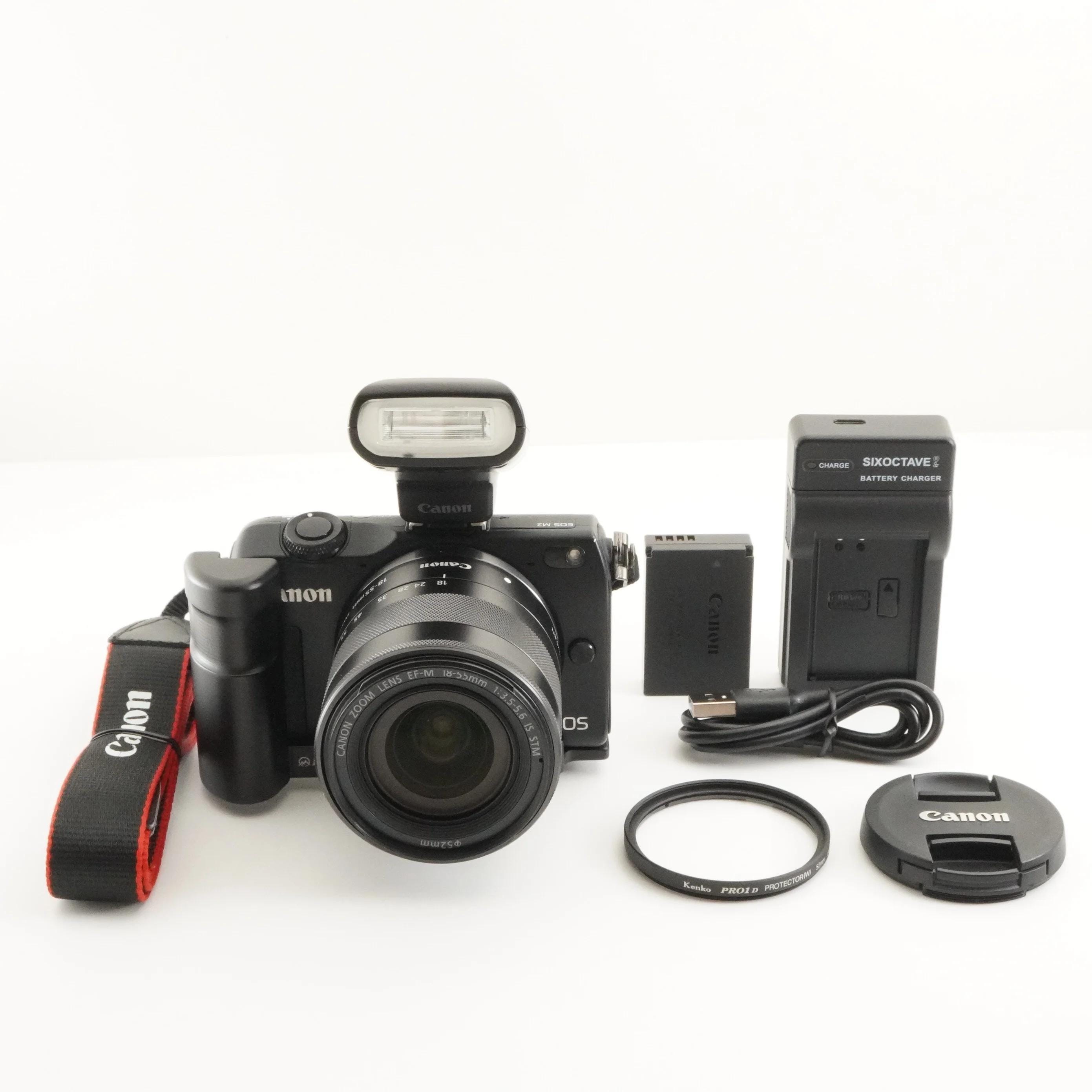 極美品Canon EOS M2/EF-M18-55mm F3.5-4IS STM Amazon | Canon ミラーレス一眼カメラ EOS M2 EF-M18-55 IS STM