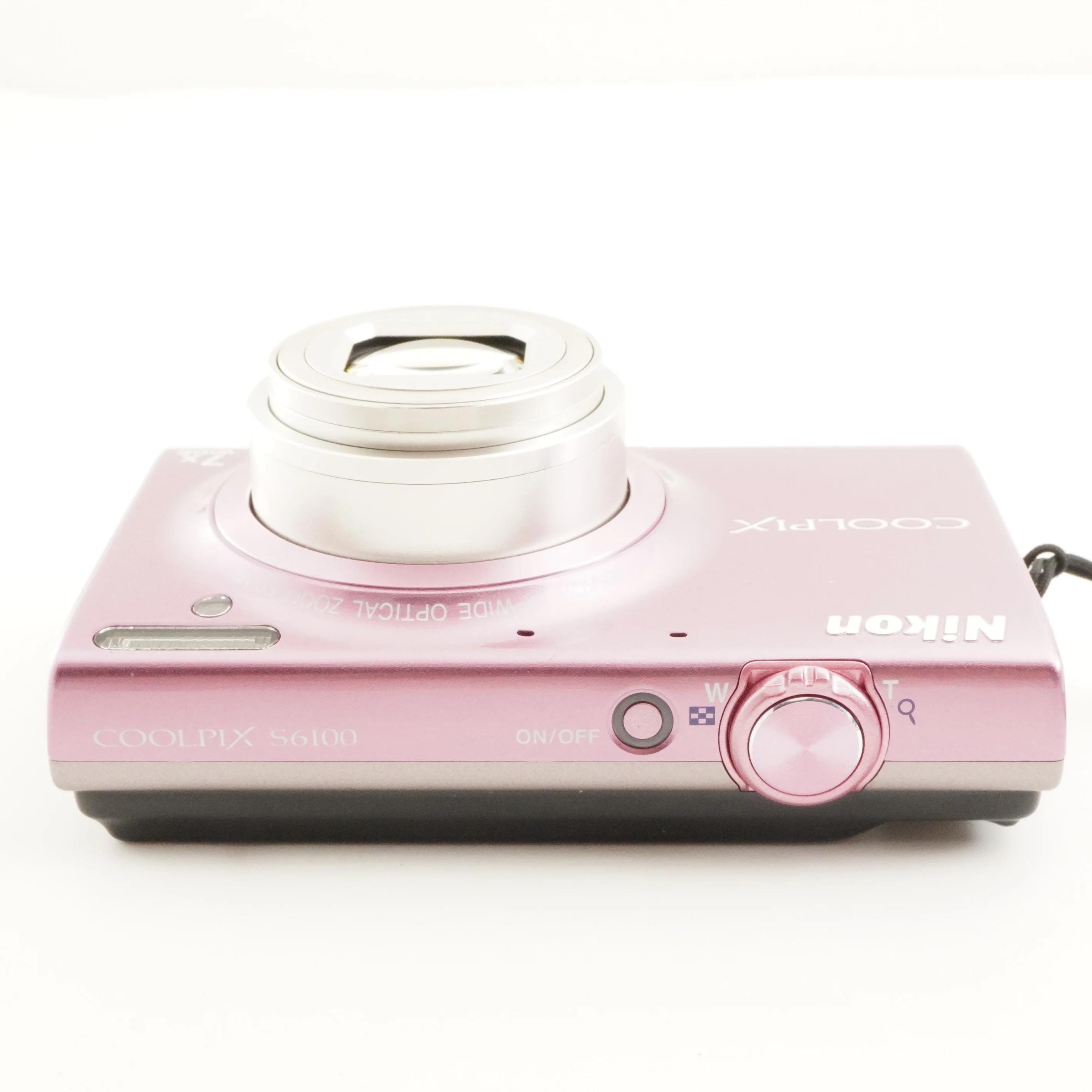 Buy Nikon COOLPIX S6100 Pink With 4GB Sdhc Card Digital Camera 