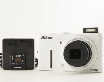 Nikon COOLPIX P310 witte digitale camera met SDHC-kaart van 4 GB uit Japan #10454