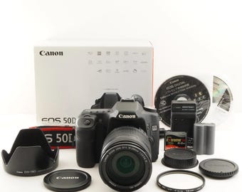 Canon EOS 50D [8,431 Shots] In Box + EF-S 18-200mm  8gb Card from Japan #11340