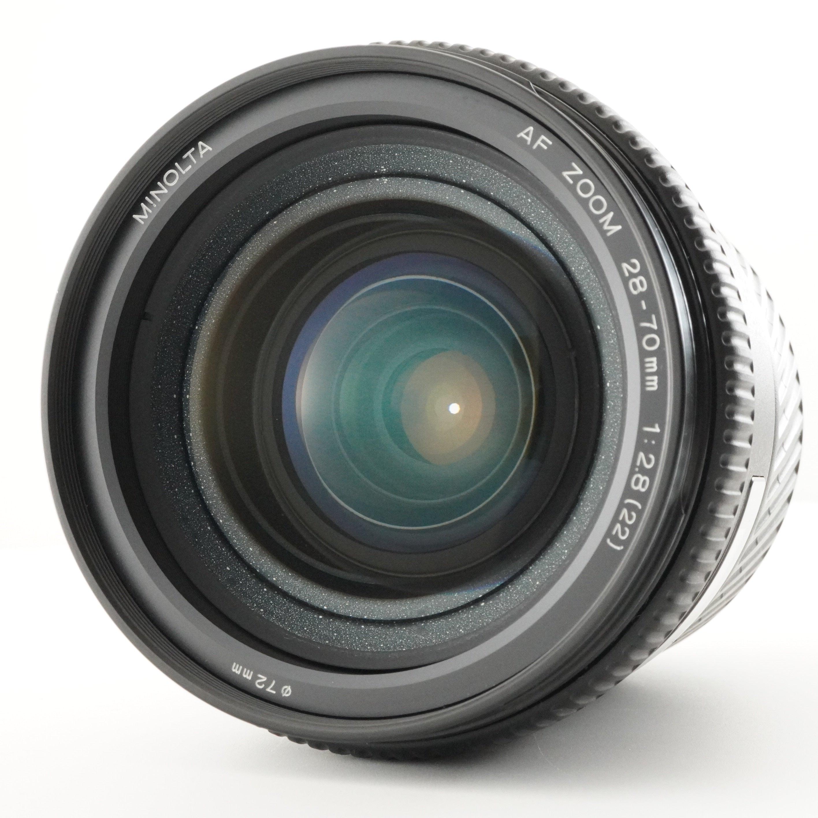 ミノルタ MINOLTA AF 28-70mm F2.8 Minolta AF 28-70mm f/2.8G lens reviews, specification, accessories