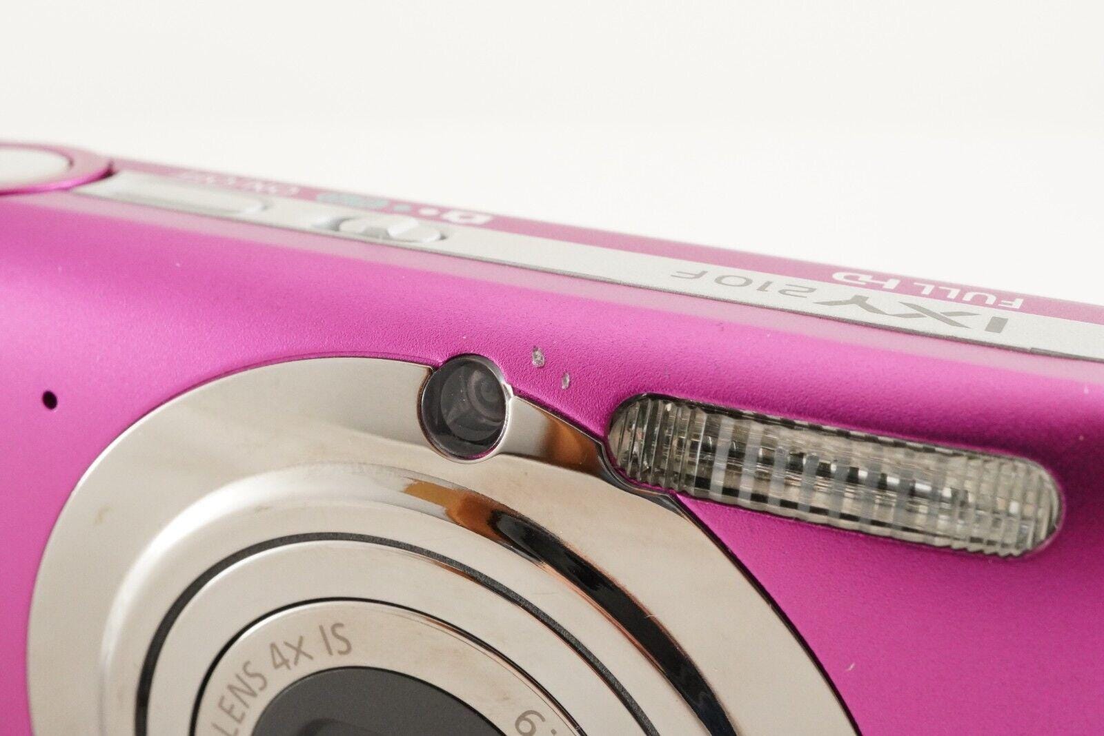 Canon IXY 210F Pink With 4GB Sdhc Card Compact Digital