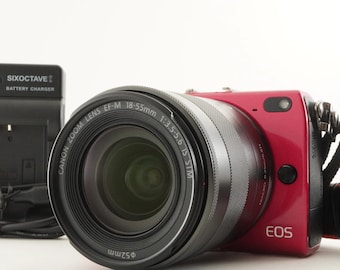 Canon EOS M2 Red + EF-M 18-55mm F3.5-5.6 Is Stm Digital Camera from Japan #10565