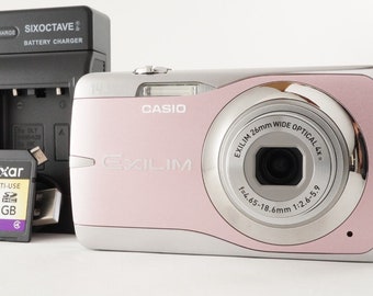CASIO EX-Z550 Pink With 4GB Sdhc Card Digital Camera from Japan #8767