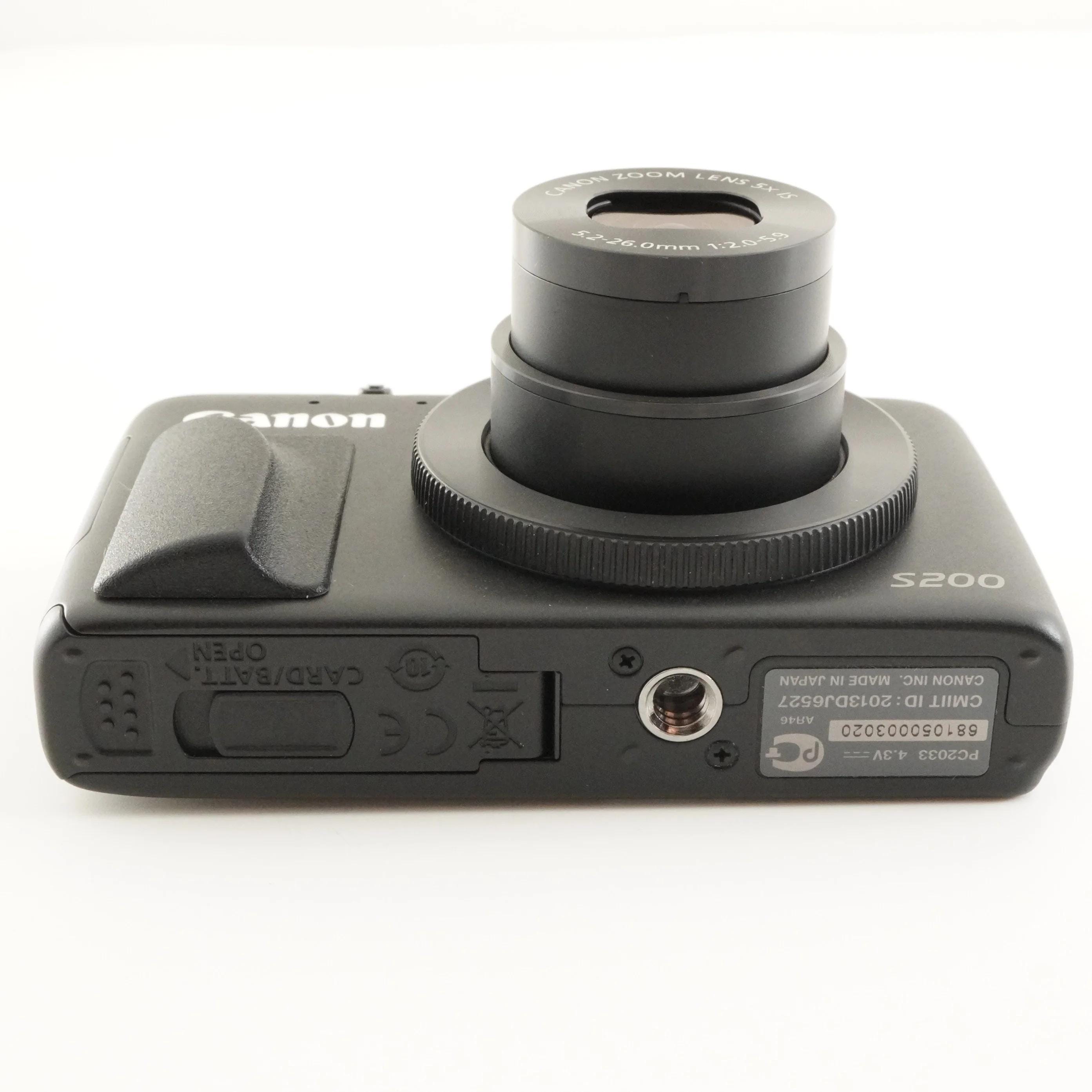 Canon Powershot S200 Black With 4GB SDHC Card Digital Camera From