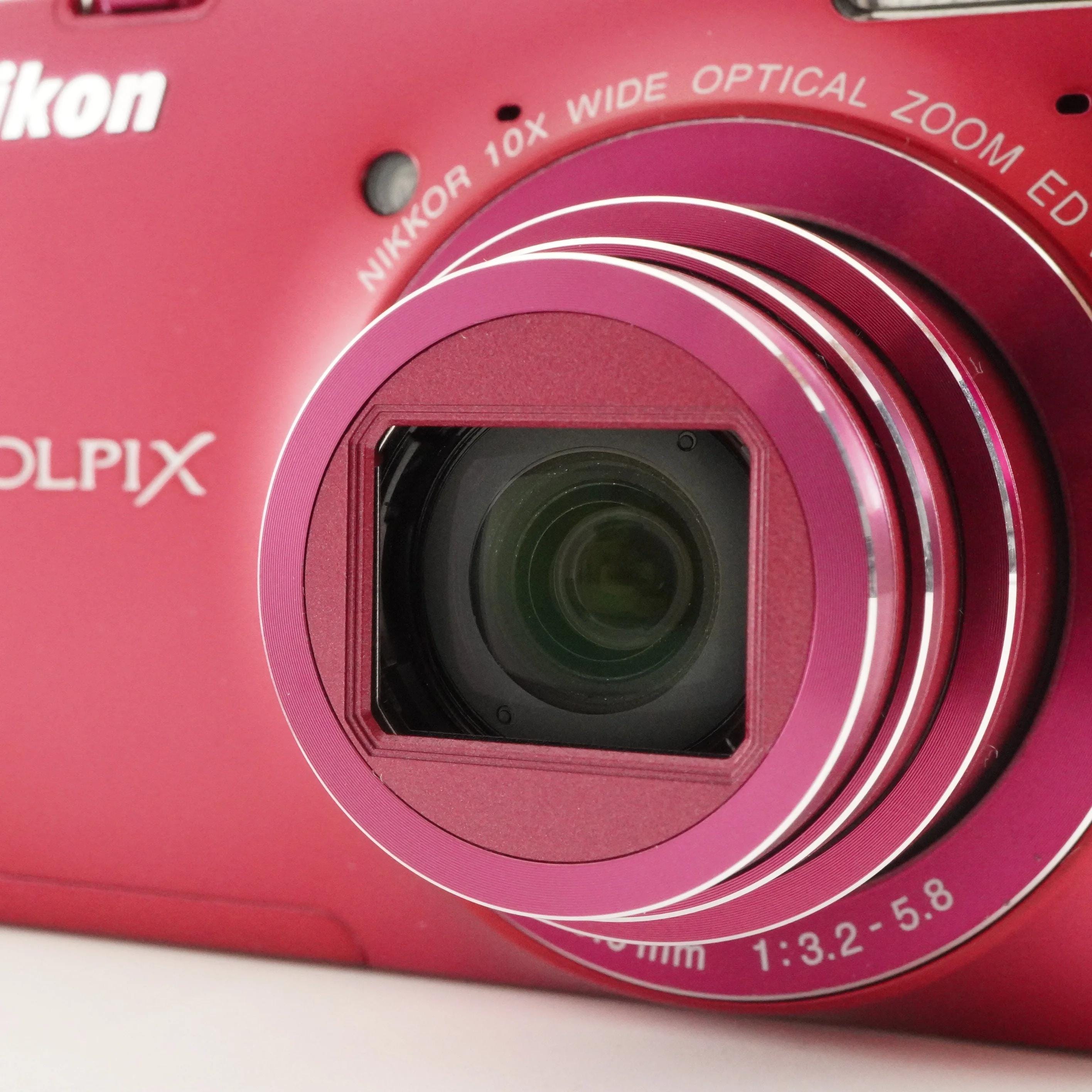 Nikon COOLPIX S6300 Pink With 4GB Sdhc Card Digital Camera From