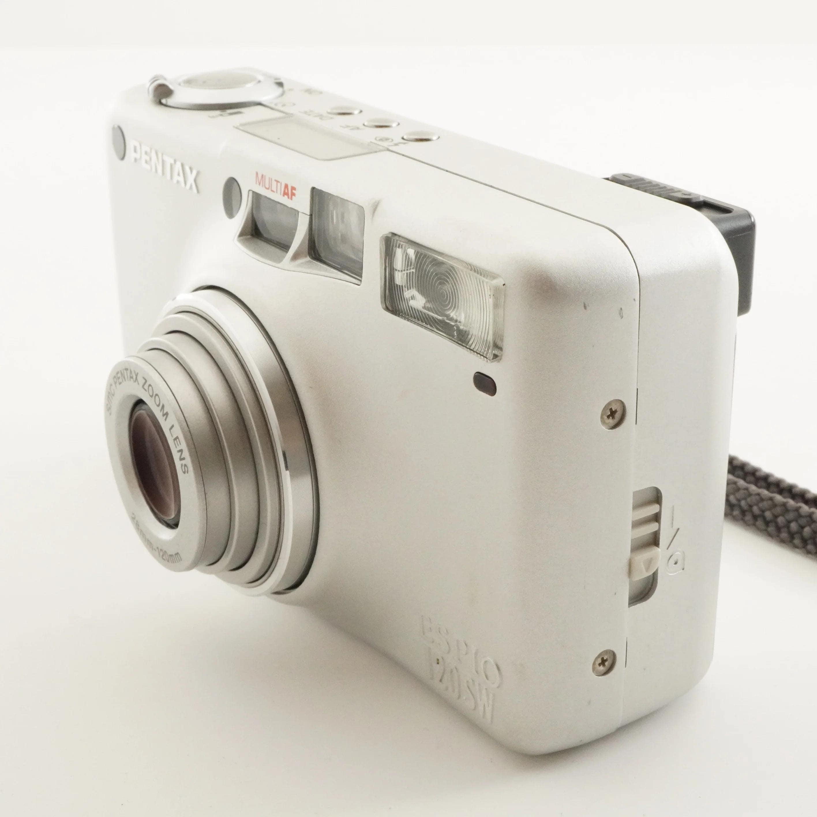 PENTAX ESPIO 120SW II Silver in Box Point & Shoot Film Camera From