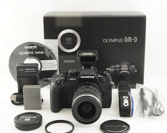 OLYMPUS OM-D E-M1 Black [3,615 Shots] + 12-50mm Ez Ed In Box from Japan #9961