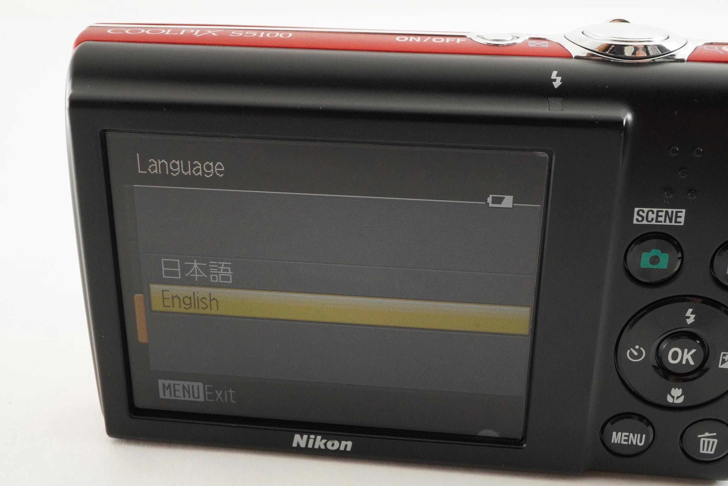 Nikon COOLPIX S5100 レッド & 4GB SDHCカード搭載 コンパクトデジタル
