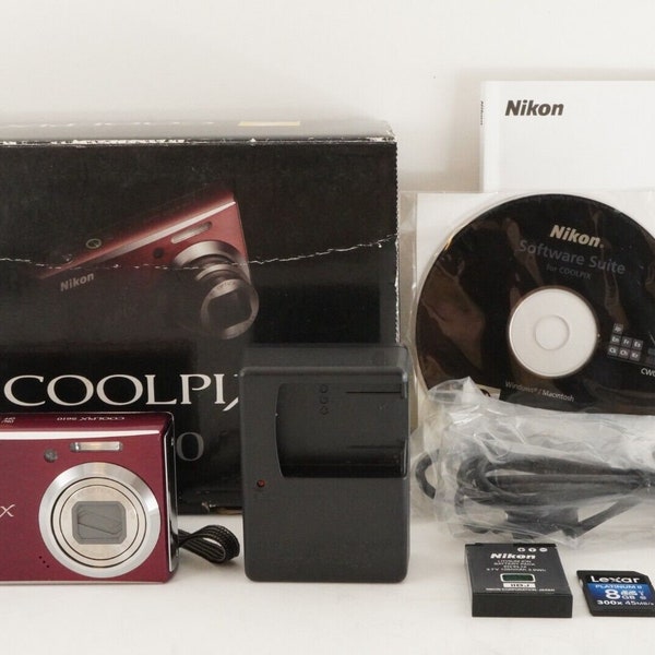 NIKON COOLPIX S610 Purple In Box Point & Shoot Digital Camera from Japan #7719