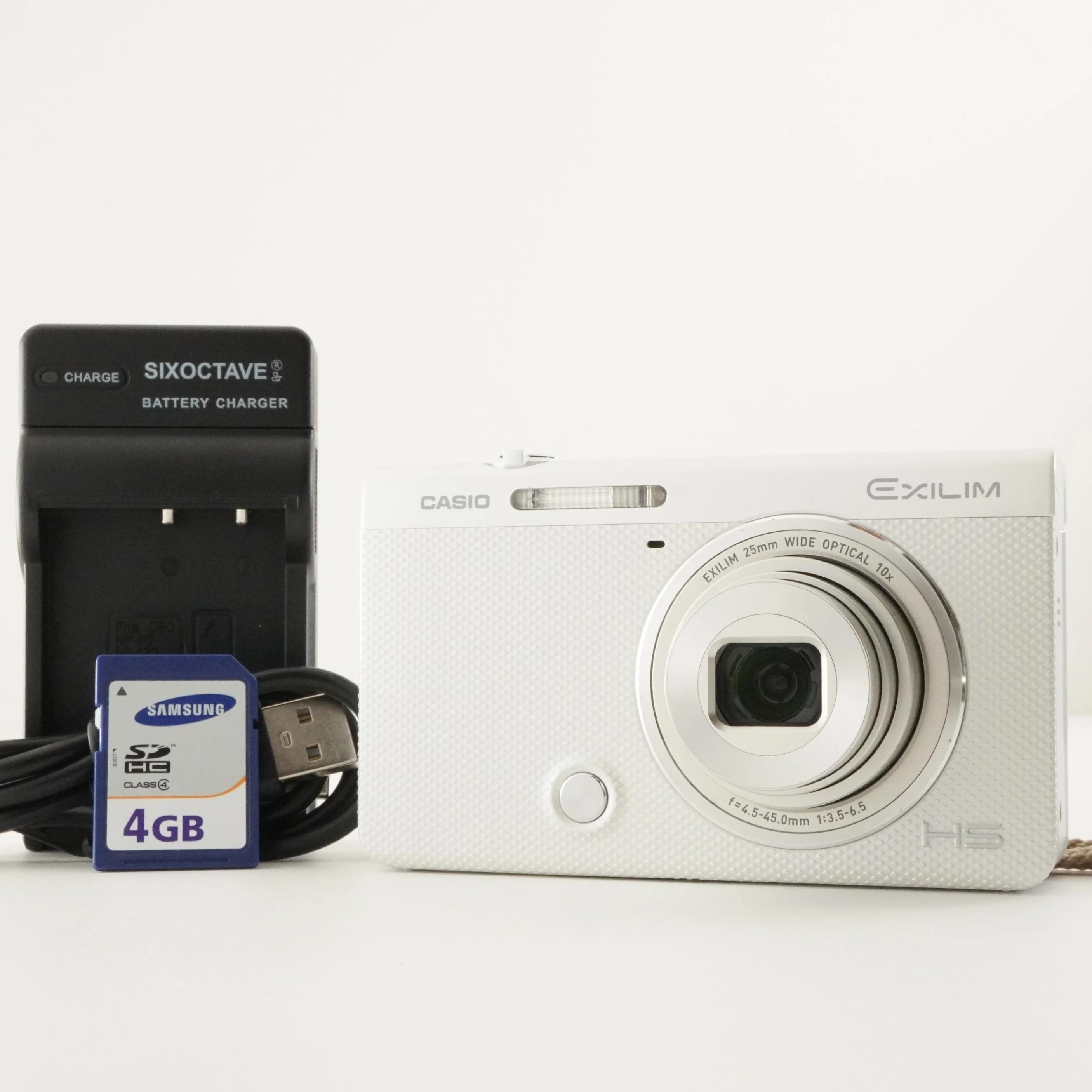 カシオ　デジタルカメラ　EX-ZR70（付属品付） CASIO EXILIM EX-ZR70 ホワイト 4GB SDHCカード付き デジタルカメラ