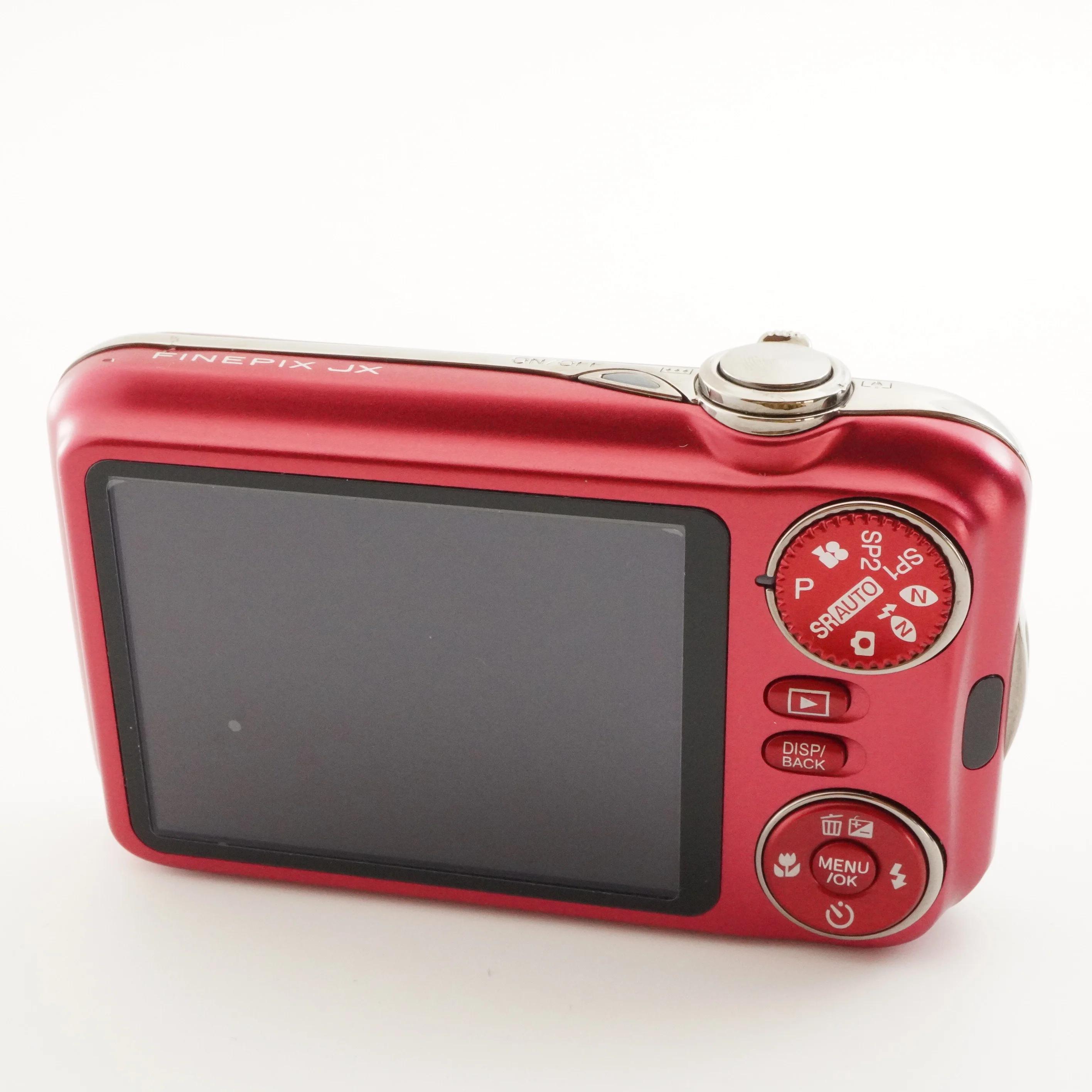 美品✨富士フィルム FUJIFILM FinePix JX400 レッド 動作品 FUJIFILM Finepix JX400 Red in Box With 4GB Sdhc Card From Japan