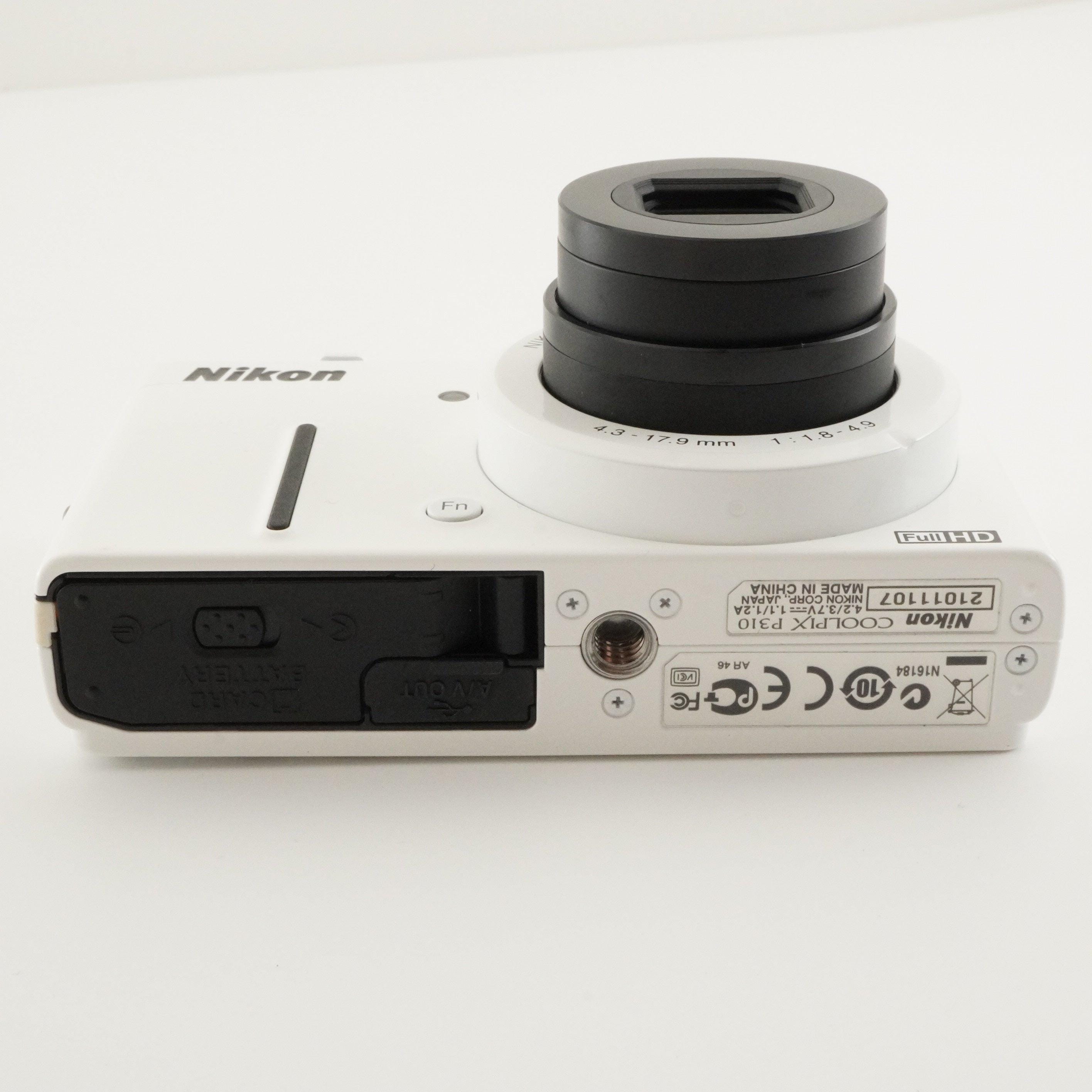 Nikon COOLPIX P310 White With 4GB Sdhc Card Digital Camera