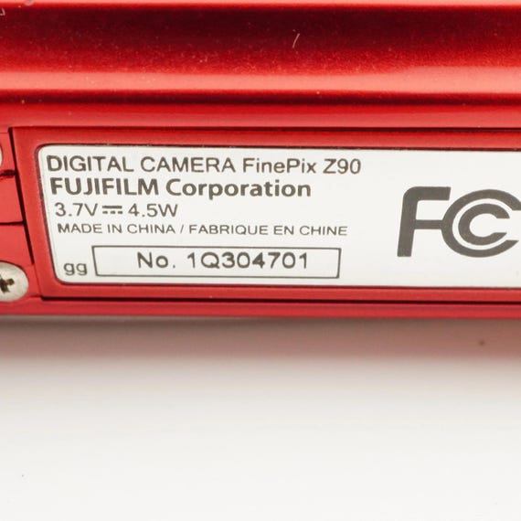 FUJIFILM Finepix Z90 Red + 2GB Sd Card Digital Camera From Japan