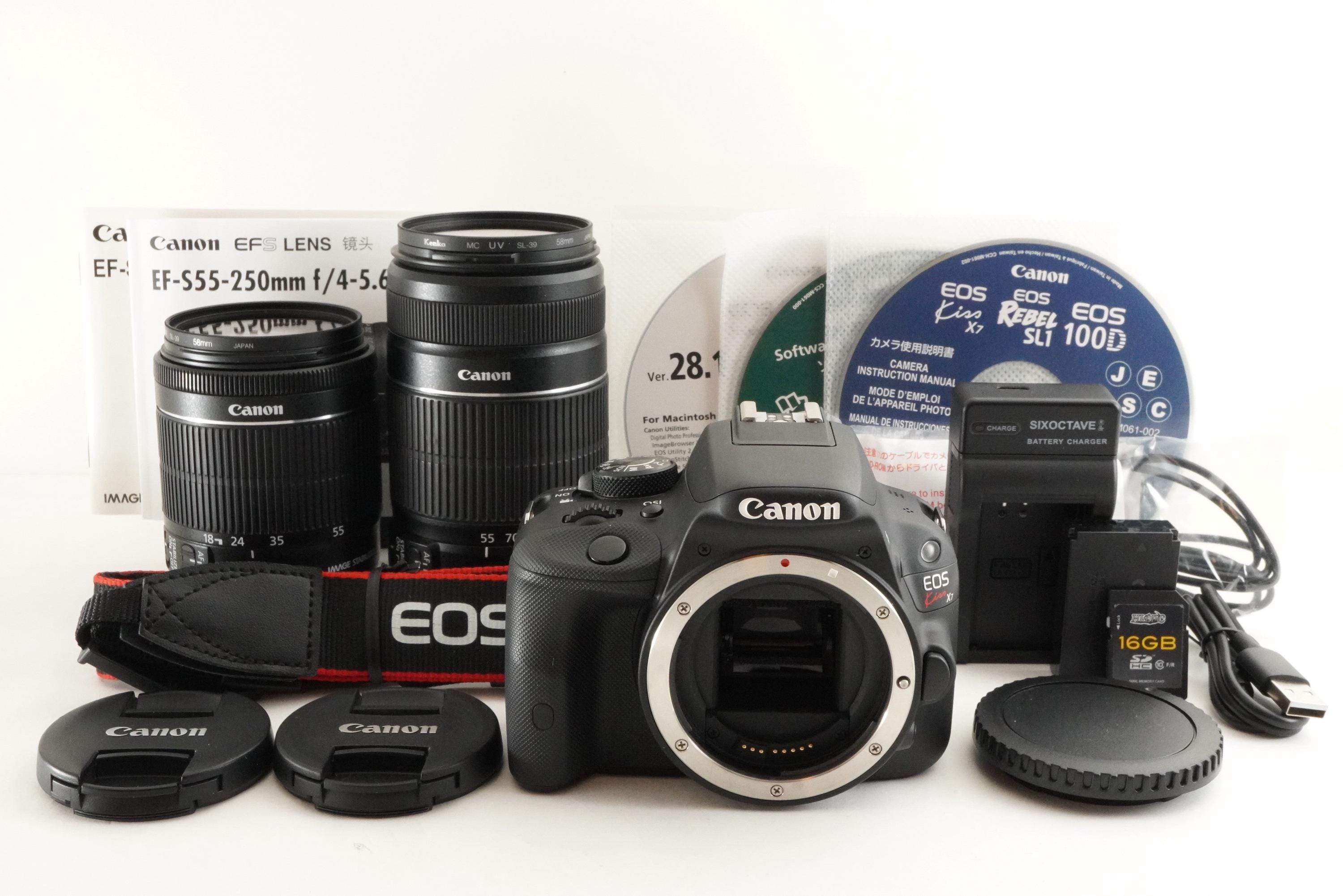 Canon EOS Kiss X7 [S/C 2,246] + 18-55mm is Stm + 55-250mm is