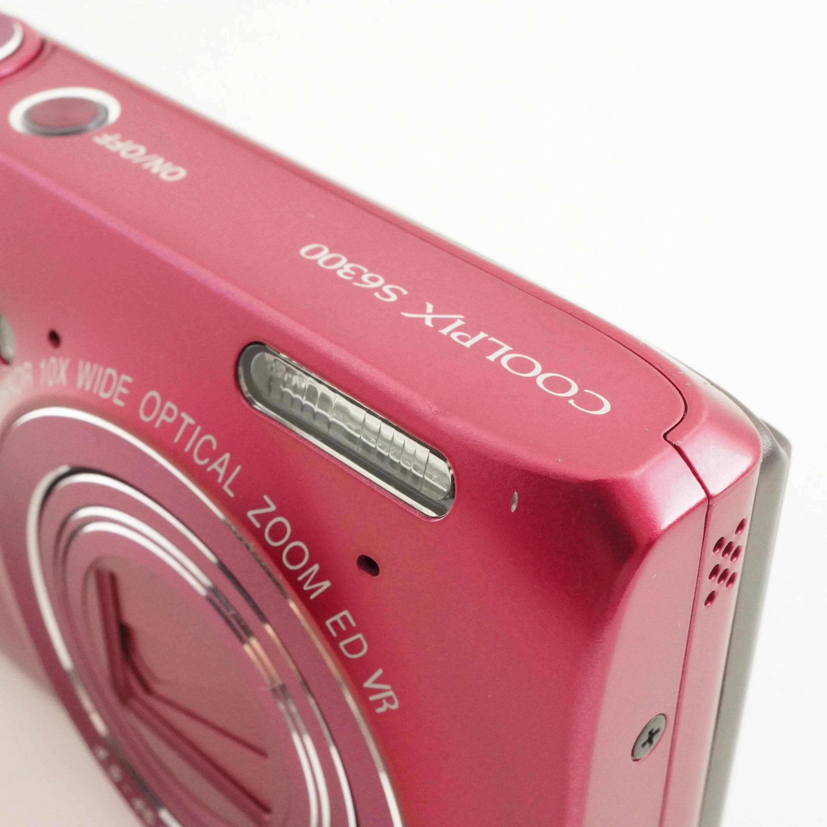 Nikon COOLPIX S6300 Pink With 4GB Sdhc Card Digital Camera From